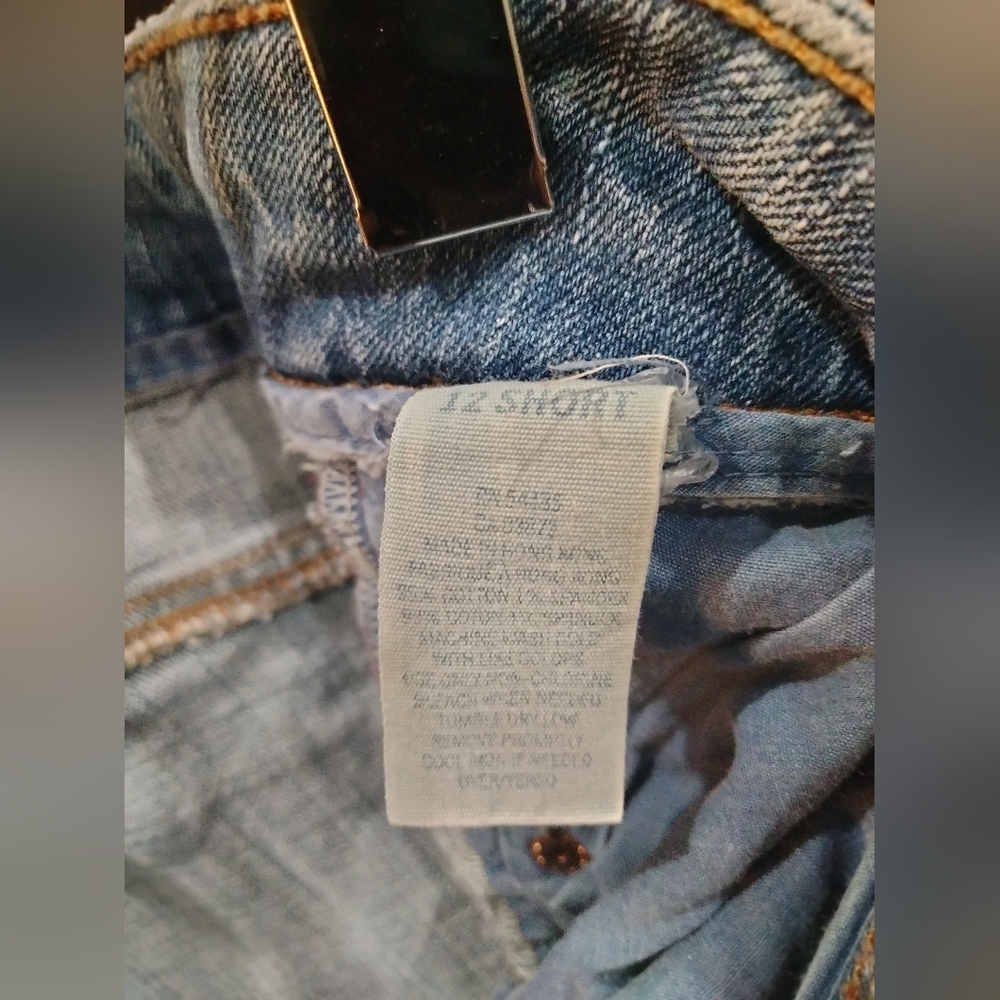 Y2K American Eagle Women’s Jeans – Light Wash, Distressed Denim, AE Branding - Picture 4 of 6